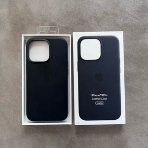 iPhone 13 pro black/midnight leather case